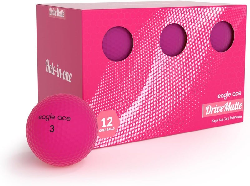 Eagle Ace ™️ DriveMatte Golf Balls-2 Layers-Maximum Distance,Optimal Spin Control - Image 1